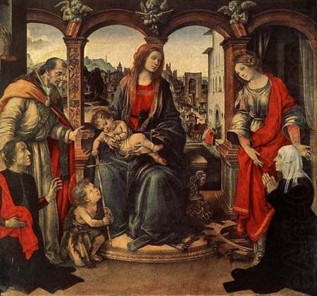 Fra Filippo Lippi Madonna with Child and Saints china oil painting image